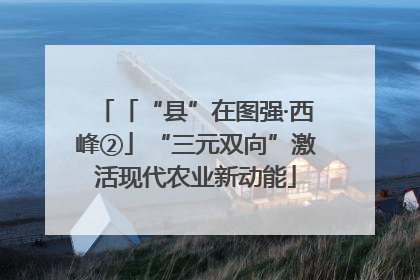 「“县”在图强·西峰②」“三元双向”激活现代农业新动能