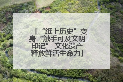 “纸上历史”变身“触手可及文明印记” 文化遗产释放鲜活生命力