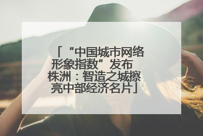 “中国城市网络形象指数”发布 株洲：智造之城擦亮中部经济名片