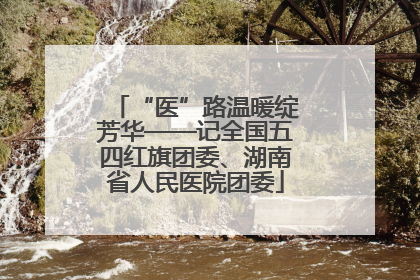 “医”路温暖绽芳华——记全国五四红旗团委、湖南省人民医院团委