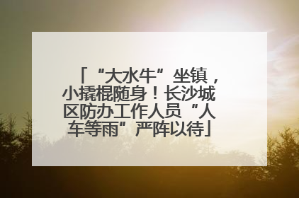 “大水牛”坐镇，小撬棍随身！长沙城区防办工作人员“人车等雨”严阵以待