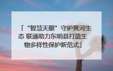 “智慧天眼”守护黄河生态 联通助力东明县打造生物多样性保护新范式