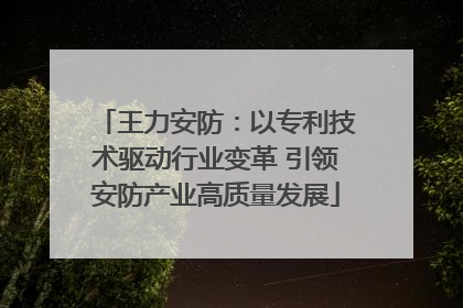 王力安防：以专利技术驱动行业变革 引领安防产业高质量发展