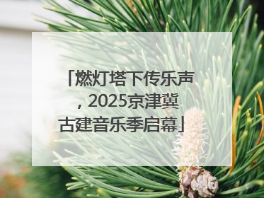 燃灯塔下传乐声，2025京津冀古建音乐季启幕