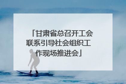 甘肃省总召开工会联系引导社会组织工作现场推进会