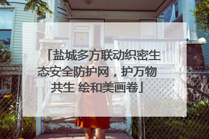 盐城多方联动织密生态安全防护网，护万物共生 绘和美画卷