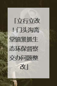 立行立改！门头沟斋堂镇紧抓生态环保督察交办问题整改