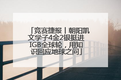竞赛捷报丨朝阳凯文学子4金2银挺进IGB全球轮，用知识回应地球之问