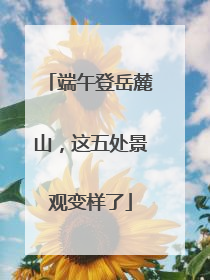 端午登岳麓山，这五处景观变样了