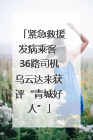 紧急救援发病乘客 36路司机乌云达来获评“青城好人”