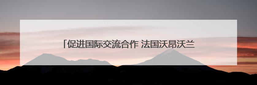 促进国际交流合作 法国沃昂沃兰市副市长一行到访成都考察交流