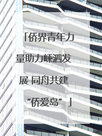 侨界青年力量助力嵊泗发展 同舟共建“侨爱岛”