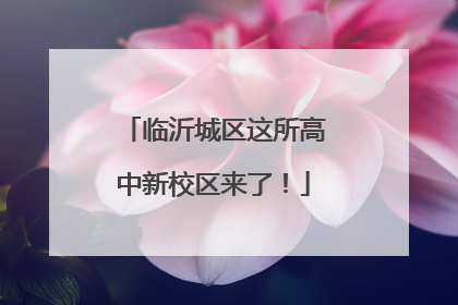 临沂城区这所高中新校区来了！