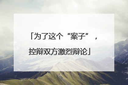 为了这个“案子”，控辩双方激烈辩论