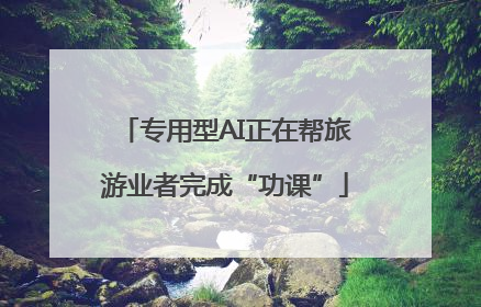 专用型AI正在帮旅游业者完成“功课”