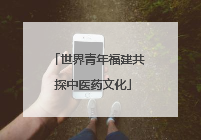 世界青年福建共探中医药文化