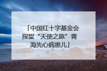 中国红十字基金会探望“天使之旅”青海先心病患儿