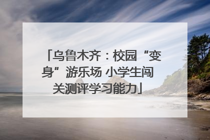 乌鲁木齐：校园“变身”游乐场 小学生闯关测评学习能力