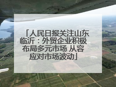 人民日报关注山东临沂：外贸企业积极布局多元市场 从容应对市场波动