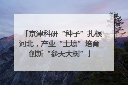 京津科研“种子”扎根河北，产业“土壤”培育创新“参天大树”