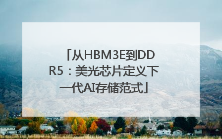 从HBM3E到DDR5：美光芯片定义下一代AI存储范式