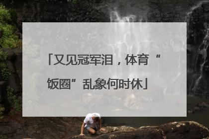 又见冠军泪，体育“饭圈”乱象何时休