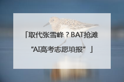 取代张雪峰？BAT抢滩“AI高考志愿填报”