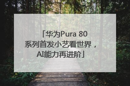 华为Pura 80系列首发小艺看世界，AI能力再进阶