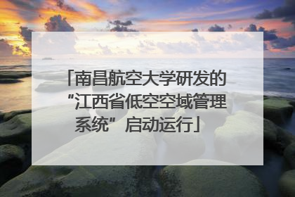 南昌航空大学研发的“江西省低空空域管理系统”启动运行