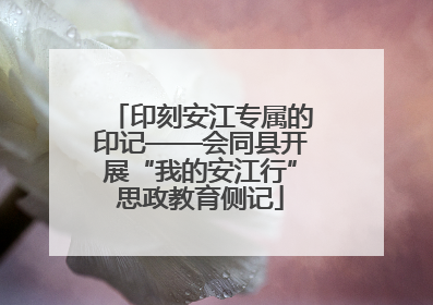 印刻安江专属的印记——会同县开展“我的安江行”思政教育侧记