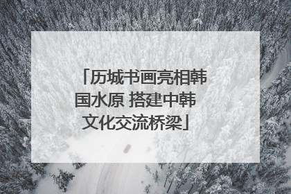 历城书画亮相韩国水原 搭建中韩文化交流桥梁