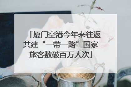厦门空港今年来往返共建“一带一路”国家旅客数破百万人次