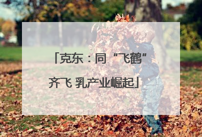 克东：同“飞鹤”齐飞 乳产业崛起