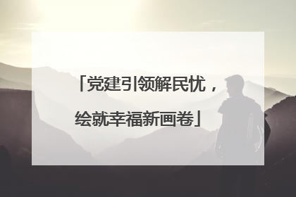 党建引领解民忧，绘就幸福新画卷