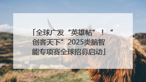 全球广发“英雄帖”！“创客天下”2025类脑智能专项赛全球招募启动