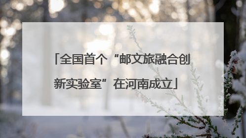 全国首个“邮文旅融合创新实验室”在河南成立