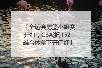 全运会男篮小组赛开打，CBA浙江双雄合体拿下开门红