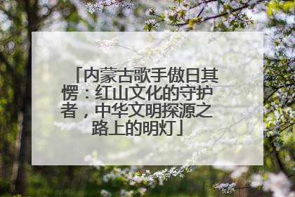 内蒙古歌手傲日其愣：红山文化的守护者，中华文明探源之路上的明灯