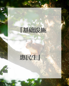 基础设施惠民生