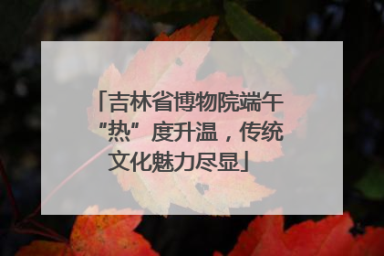 吉林省博物院端午“热”度升温，传统文化魅力尽显