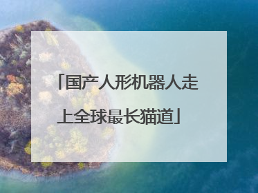国产人形机器人走上全球最长猫道