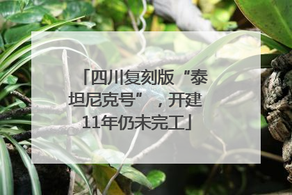 四川复刻版“泰坦尼克号”，开建11年仍未完工
