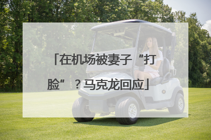 在机场被妻子“打脸”？马克龙回应