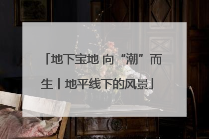地下宝地 向“潮”而生丨地平线下的风景