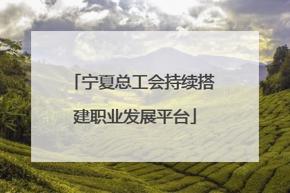 宁夏总工会持续搭建职业发展平台