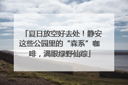 夏日放空好去处！静安这些公园里的“森系”咖啡，满眼绿野仙踪