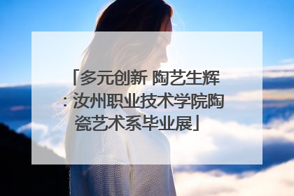 多元创新 陶艺生辉：汝州职业技术学院陶瓷艺术系毕业展