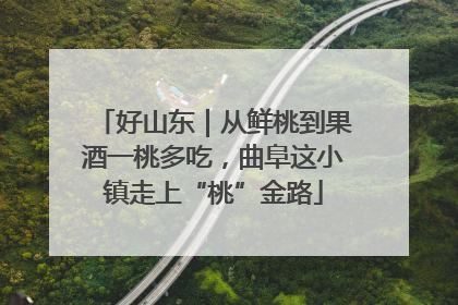好山东｜从鲜桃到果酒一桃多吃，曲阜这小镇走上“桃”金路