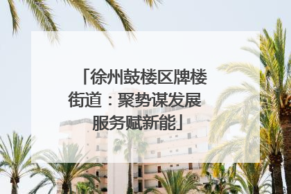 徐州鼓楼区牌楼街道：聚势谋发展 服务赋新能