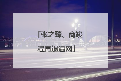 张之臻、商竣程再退温网